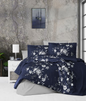 Постельное белье First Choice Arya navy blue евро