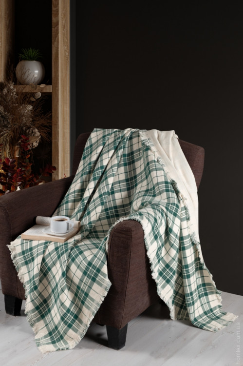 Плед - покрывало First Choice Plaid green 140x200 см