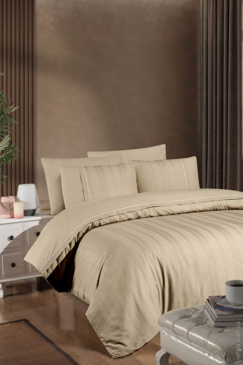 Постельное белье First Choice De luxe Ranforce Fredan cappuccino евро Постельное белье First Choice De luxe Ranforce Fredan cappuccino евро