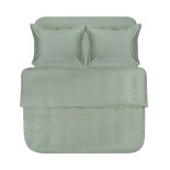 Постельное белье Lotus Home сатин Dakota Modern оливковое семейный