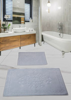 Набор ковриков для ванной комнаты Diva Liza Grey 60x100+50x60 см