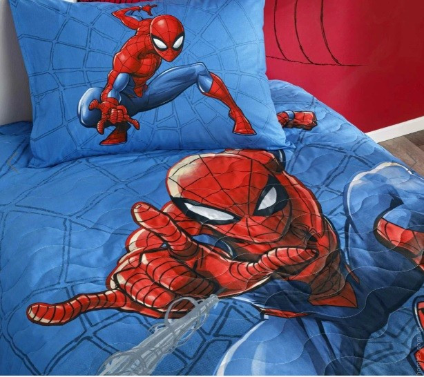 Покрывало TAC Disney Spiderman Focus 160x220 см с наволочкой