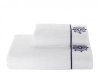 Махровое полотенце 50х100 см. Soft cotton Marine lady white