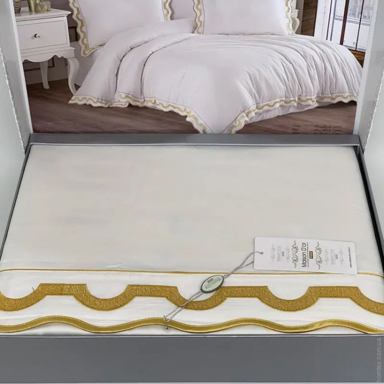 Постельное белье Maison D'or LA REINE YELLOW евро