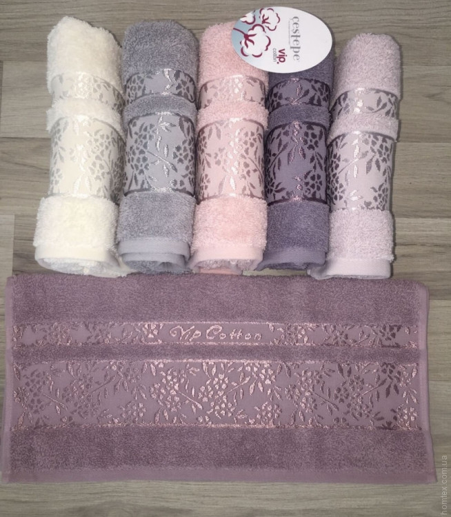 Набір махрових рушників Cestepe VIP Cotton Buket з 6 штук 70х140 см