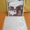 Скатертина Masali Damask жакардова 160х220 см сіра