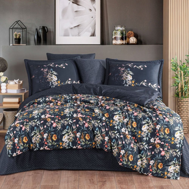 Постільна білизна Hobby Premium Sateen Alessia чорний євро