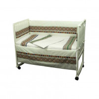 Спальный комплект для детской кроватки Руно "Словяночка" зеленый