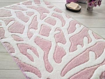 Коврик для ванной Confetti Moss розовый 57x100 см