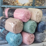 Простынь фланелевая Belizza Pembe 180x200 + резинка c наволочками 50х70 см