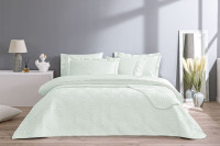 Постільна білизна TAC Eleanor mint з стеганим покривалом 250х260 см 