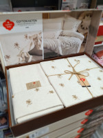 Постельное белье Cotton Box Arie евро с вышивкой