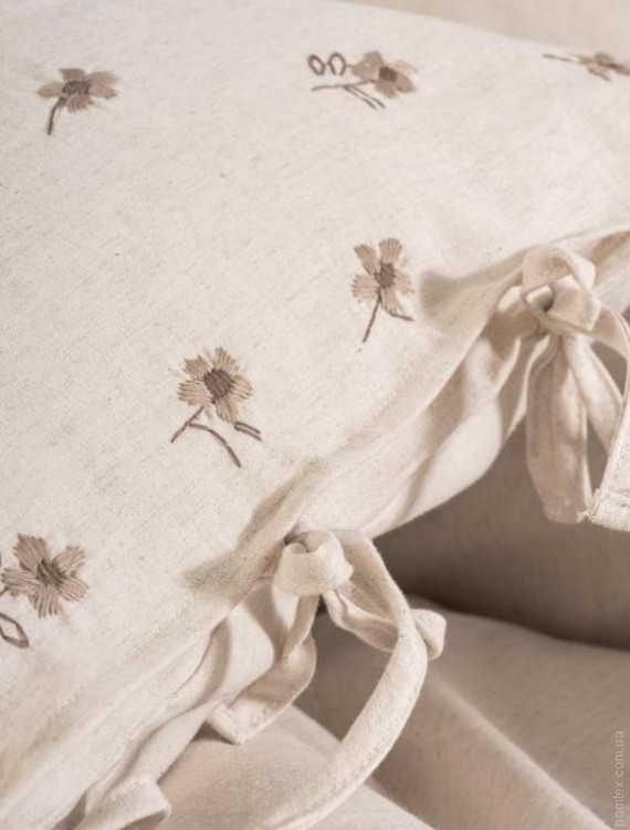 Постельное белье Cotton Box Arie евро с вышивкой