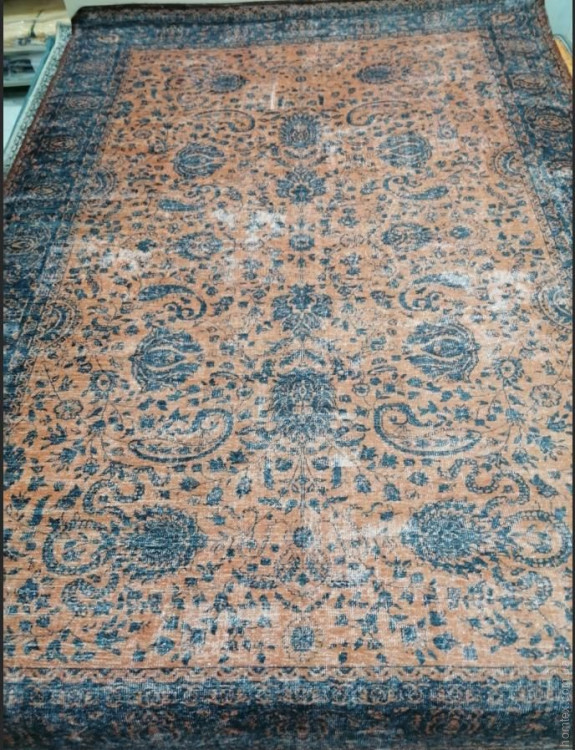Килим безворсовий 160х230 см, модель 227 теракотовий
