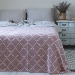 Плед La Modno Diamond Rose-Ecru 150x200 см 
