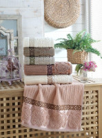 Набор махровых полотенец Sikel из 6 шт. 100х150 см, модель 18 Набор махровых полотенец Sikel из 6 шт. 100х150 см, модель 18