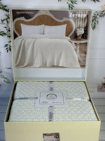 Плед акриловий Romeo Home Zeynep cream кремовий 220x240 см