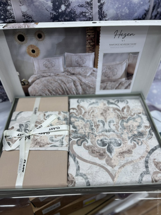 Постільна білизна Aran Clasy Ranforce Hezen євро Постільна білизна Aran Clasy Ranforce Hezen євро