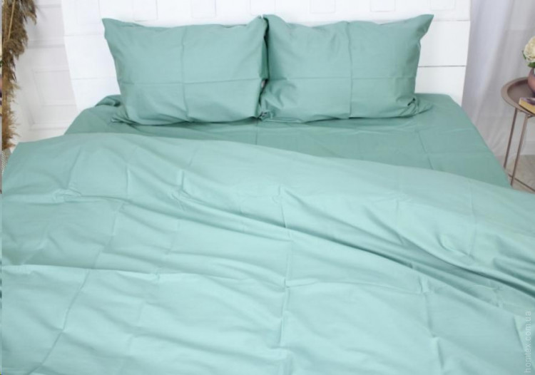 Наволочка Mirson 0844 Green Olive 50x70 см сатиновая