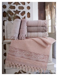 Набор махровых полотенец Sikel VIP Cotton Dantela из 6 шт. 50х90 см