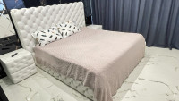 Бамбукове піке - покривало на ліжко Mylinn Home 220x260 см пудрове