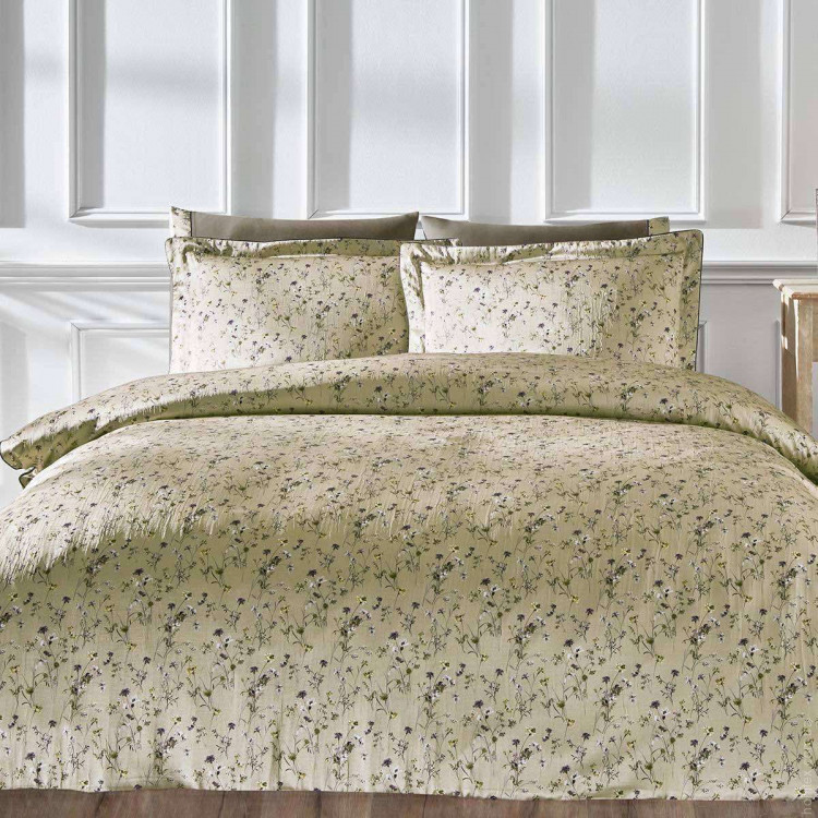 Постільна білизна Tivolyo Home Valentine хакі євро