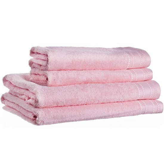 Полотенце махровое INCI розовое 50х90 см.