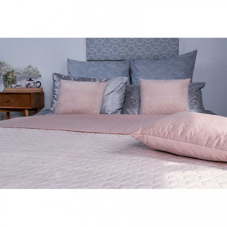 Декоративное покрывало Руно VeLour 180x220 см Apricot