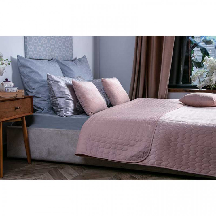 Декоративное покрывало Руно VeLour 180x220 см Apricot