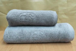Полотенце махровое Zeron Amask 70х140 см серое