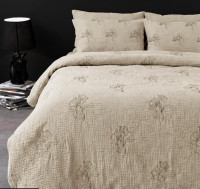 Постельное белье La Maison Foren Vanilla из муслина евро с вышивкой Постельное белье La Maison Foren Vanilla из муслина евро с вышивкой