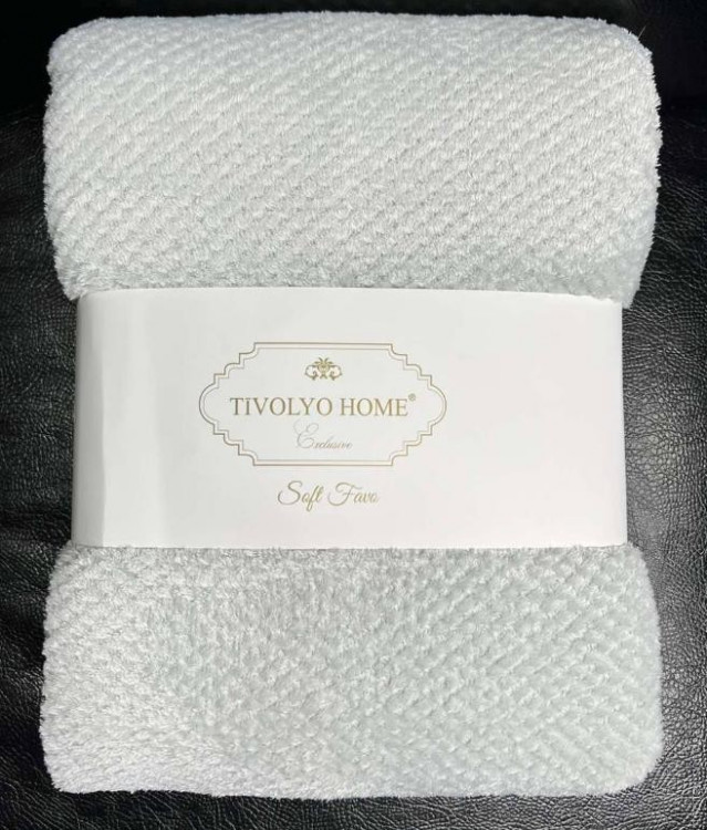 Плед Tivolyo Home Soft Favo 160x220 см серый
