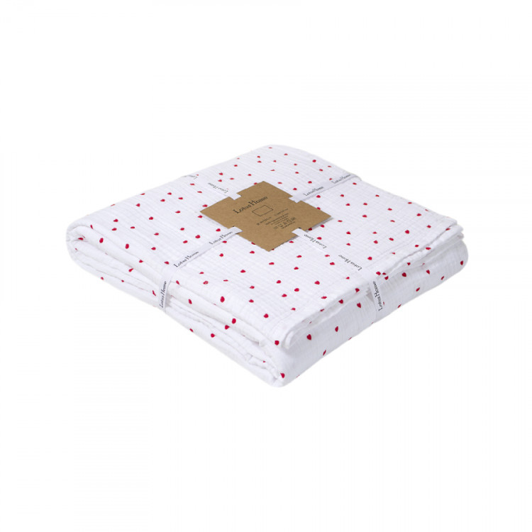Покривало (простирадло) Lotus Home muslin Molly Heart 160х220 см