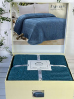 Плед акриловий Romeo Home Erguvan petrol смарагдовий 220х240 см