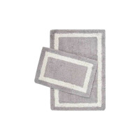 Набор ковриков Irya - Liberte gri серый 60х90 см + 40х60 см