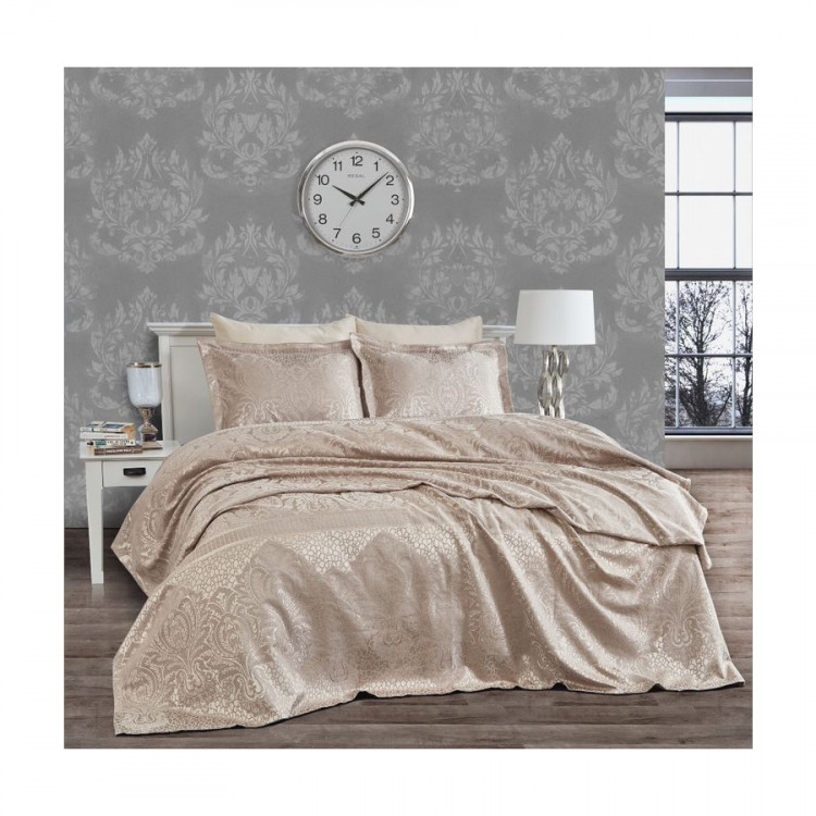Покривало Dantela Vita Hazel vizon 260x260 см 