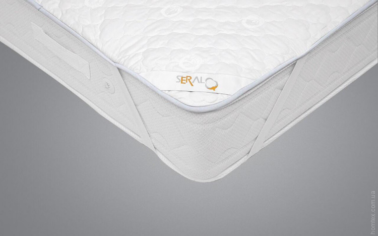 Наматрасник стеганый сатин 160*200 резинка по углам ( TM Seral) Cotton mattress protector