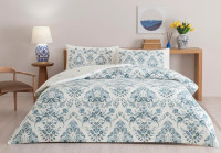 Постільна білизна TAC Elvar mavi ранфорс євро