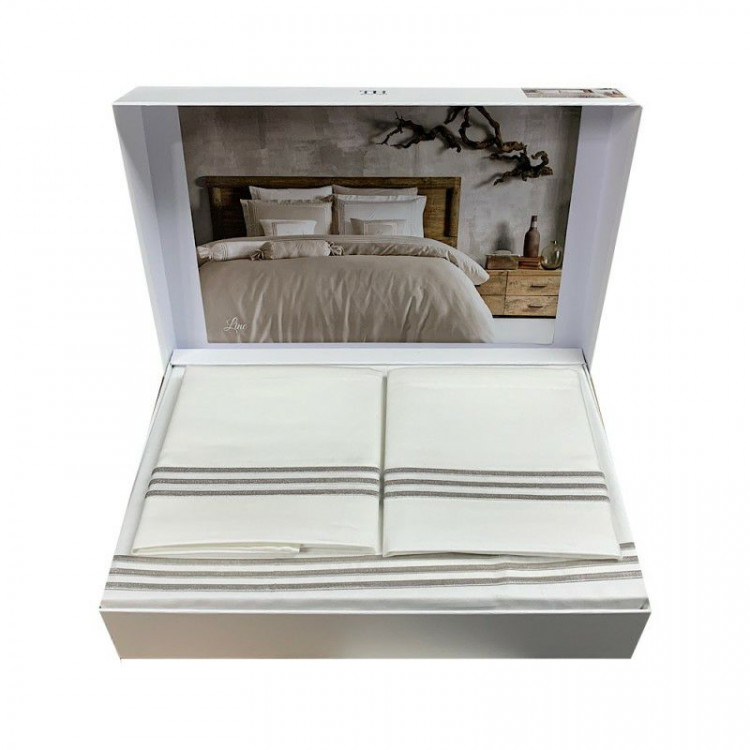 Постільна білизна Tivolyo Home Line Beyaz євро