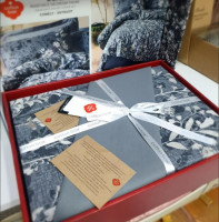 Постельное белье Cotton Box ranforce Dual Comely antrasit евро