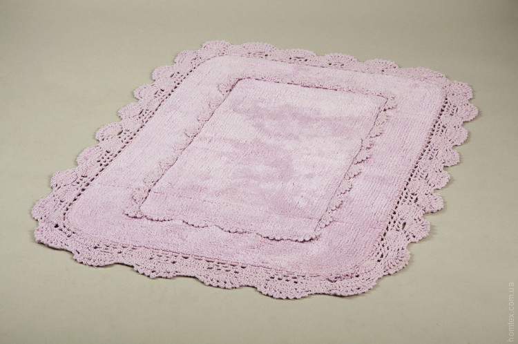Набор ковриков для ванной Irya Anita pembe розовый 40x60 см + 60x90 см