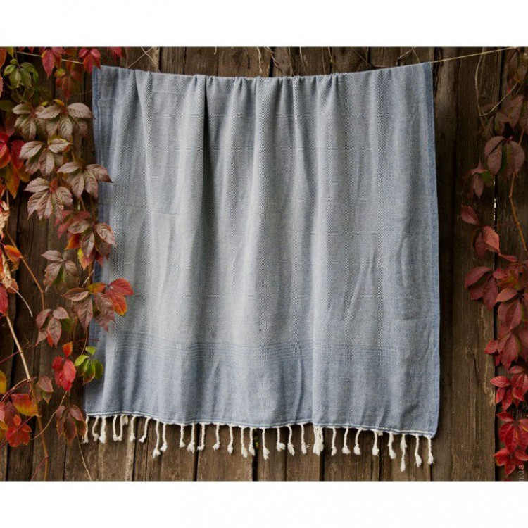 Плед-накидка Barine Tan Throw denim синий 125x180 см 
