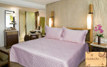 Покрывало из полиэстера GoldenTex BL7750-4 розовое 230x250 см