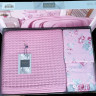 Комплект постельного белья с вафельным покрывалом Ранфорс 220*240 Pike Set (ТМ IPEXI) в коробке, светло - серенивый