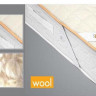 Наматрасник стеганый хлопок 160*200 резинка по углам ( TM Seral) Wool mattress protector