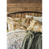 Набор постельное белье с пледом Karaca Home Vella yesil 2020-1 зеленый евро