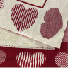Плед вязаный Прованс Сердца 100x150 см