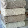 Набір махрових рушників Hazangulu з 4-х штук 50х90 см, модель 11