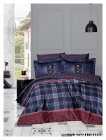 First choice Softness Quilt Set Doris Navy Blue набор с легким одеялом евро 