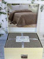 Плед акриловий Romeo Home Erguvan koyu bej темно-бежевий 220х240 см
